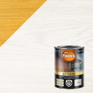Pinotex EXTREME белая 0,9л ЛАЗУРЬ 5351746 Z РАСПРОДАЖА 