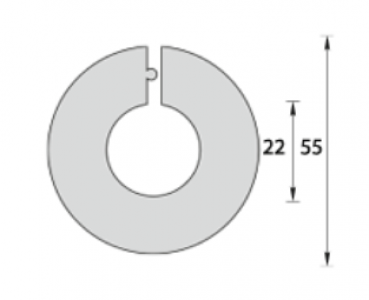Обвод для труб 1/2 дюйма 276 сосна беленая "Идеал"/25 выведен