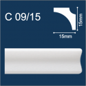 С09/15 плинтус потол.экструд. 15х15мм 2м Солид/390