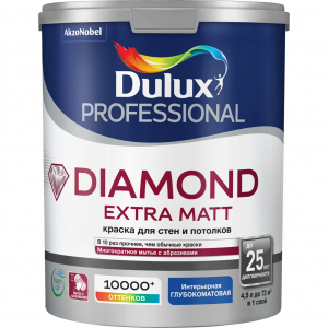 Dulux PROF DIAMOND EXTRA MATT BW  4,5л.краска глубокоматовая 5717202/5273944