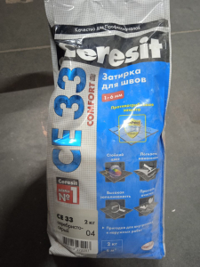 CERESIT CE33 затирка для швов Серебр-серый 2 кг./12  2092317 УЦЕНКА