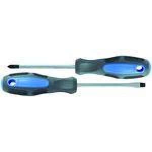 Отвертка  1х38 мм РН двухкомпанентная ручка /12 Китай 3101016 КМ*