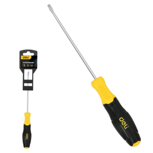 Отвертка шлицевая 6х100мм сталь двухк.рукоятка 183553 Deli DL6361001N