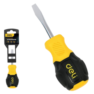 Отвертка шлицевая 6х38мм сталь двухк.рукоятка 183551 Deli DL6360381N