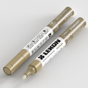 Маркер краска LEKON золото 4мм   011314/12