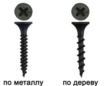 Саморез г/к дерево 3.5х19 оксид. круп.резьба (300)