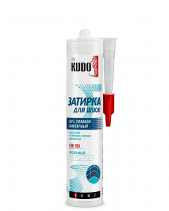 KUDO KSK-167 Герметик-затирка для швов HOME силикон. санитар. красно-коричневый RAL 8004 ,280 мл /6