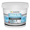 ЛАКРА эмаль акриловая   белая п/гл 0,9 кг. /6