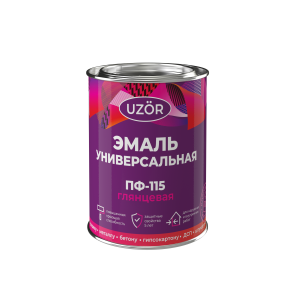 УЗОР эмаль ПФ-115 желтый 0,8 кг. /14  