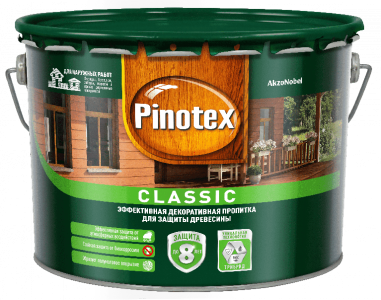 Pinotex CLASSIC пропитка Калужница 9 л. 5270886 выведен