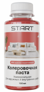 СТАРТ кол. паста унив. №08 красно-коричневый 100 мл./6 (36)
