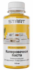 СТАРТ кол. паста унив. №03 желто-коричневый 100 мл./6 (36)