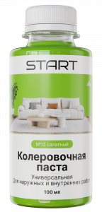 СТАРТ кол. паста унив. №12 салатный 100 мл./6 (36)