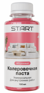 СТАРТ кол. паста унив. №09 розовый 100 мл./6 (36)