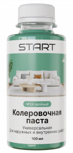 СТАРТ кол. паста унив. №24 зеленый 100 мл./6 (36) 