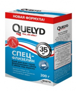 Quelyd Спец-Флиз клей обойный  35кв.м, 0.2кг/24/1080 50035126