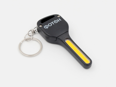 Фонарь-брелок светодиодный K-140 (2хCR2032 в комп), черный ФОТОН/10/80