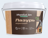 ЛАКРА Здоровый Дом Лазурь акр. Тик 0,9л д/защ.средство  /6 /432