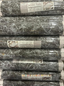 Гибкое стекло с рисунком толщ.0,6мм*0,8м*20м непрозрачная	M708-1 мрамор серый