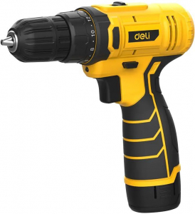 Дрель-шуруповерт аккумуляторная 1 АКБ*2Ач+ЗУ, 12В, 30Нм, картон 164628 Deli DL-DZ12-4A2