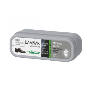 DАМАVІК Обувная щетка SILICONE (губка с пропиткой в футляре) бесцветная/90