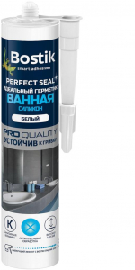 Бостик герметик PS Ванная Силикон белый 280 мл/12  BOK212786