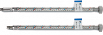 Подводка д/смесителя 0,6м сталь пара (AQUALINE 50)