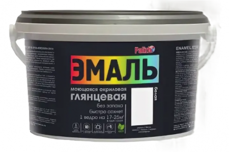 Палиж эмаль акр. глянцевая №615 белая База С 2,1кг/ 4 НОВИНКА
