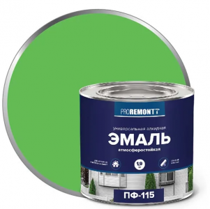 ПРОРЕМОНТ  эмаль ПФ-115 Салатовый 1,9 кг. /3 ТУ