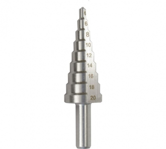 Сверло по металлу шаговое 4-20мм (9 ступеней)/1  142420  Hardcore