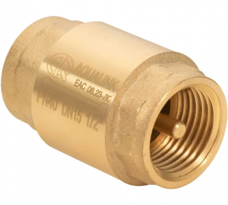 Обратный клапан с латунным сердечником г/г 1 1/2" (AQUALINK 36/6)