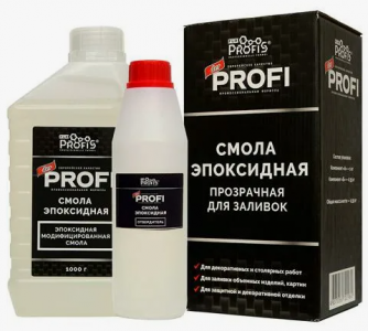 КЛАСС смола эпоксидная "Der Profi" прозрачная для заливок 1,35кг /6