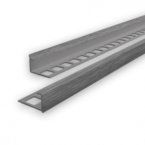 Профиль внутренний для плитки 10мм 2,5м Деконика 187 Алюминий темный /20