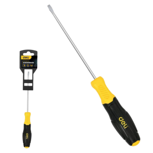 Отвертка шлицевая 8х150мм сталь двухк.рукоятка 183557 Deli DL6381501N