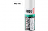 KUDO Алк.Унив.Белая Мат. Эмаль 1101 аэрозоль 520 ml.  RAL 9003   /12  KU-1101