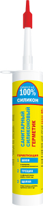 РЕМОНТ на 100%  Герметик сил. санитарный бесцветный 260 ml./24