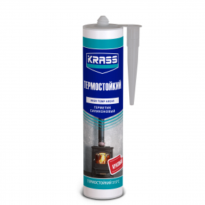 КРАСС герметик термостойкий силиконовый Красный 280 мл ЛС/12/