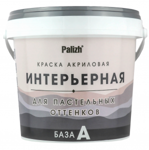 Palizh Моющаяся акрил. матовая краска база A 0,8л /12