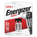 Энерджайзер MAX  ААА  2шт батарейки/12 E300157204 М