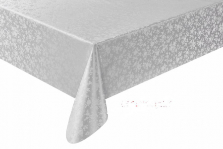 Клеенка Imperio шелкография на ткани белая 0,28мм*1,37м*20м/ZG-8181N 						