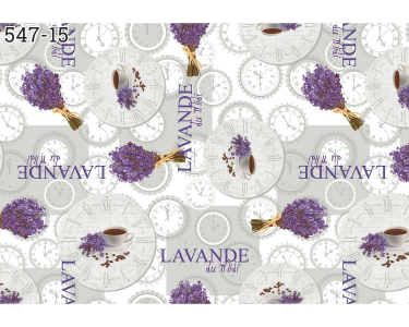 Клеенка неткан.основа с ПВХ покрытием  1,35м*20м 547/15 лаванда МАЖОР