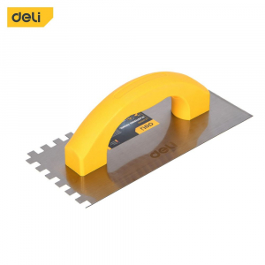 Кельма зубчатая прямоугольная 230х100мм зуб 10*10 сталь  130308 DL509310