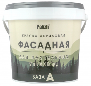 Palizh Фасадная акрил. матовая краска база А 0,8л /12