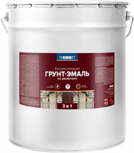 ПРОРЕМОНТТ Грунт-эмаль 3 в 1 белая 15 кг/33