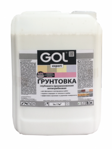 GOLexpert грунтовка акриловая антигрибковая глуб. проникновения10л ПЭТ Ижевск