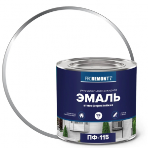 ПРОРЕМОНТ  эмаль ПФ-115 Белый мат. 1,9 кг. /3 ТУ