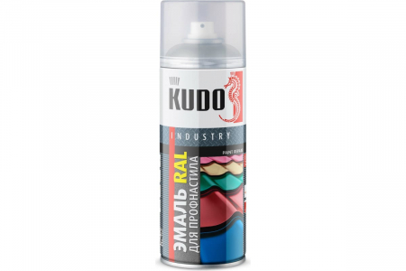 KUDO Эмаль для металлочерепицы RAL 7004 серый , аэрозоль520 мл./6  KU-07004R  Z