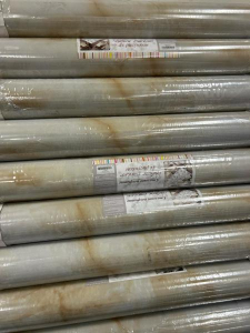 Гибкое стекло с рисунком толщ.0,6мм*1,0м*20м непрозрачная	M052-3мрамор беж