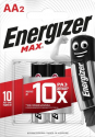 Энерджайзер MAX  АА  2шт батарейки /24 E301532801 М