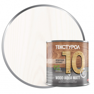 Текстурол WOOD AQUA MATT д/з ср-во на вод.основе белый 2,5л Л-С